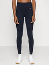 High Waist Mixed Ribbed Leggings Navy - TOMMY HILFIGER - BALAAN 2