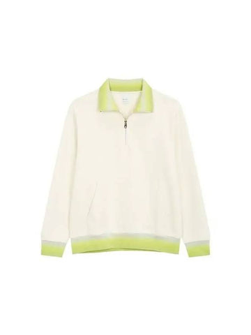 Color combination Shibori half zip up sweatshirt beige 270852 - PAUL SMITH - BALAAN 1