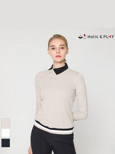 Women s performance modified collar t shirt HD3WTS002 - HOLIC&PLAY - BALAAN 1