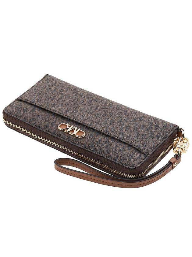 Parker Large Logo Continental Long Wallet Brown - MICHAEL KORS - BALAAN 5