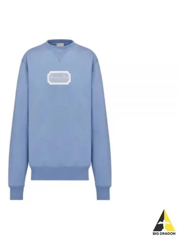 Logo Sweatshirt Blue - DIOR - BALAAN 2