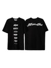 Men's Logo Crew Neck Cotton Short Sleeve T-Shirt Black - MSGM - BALAAN 1