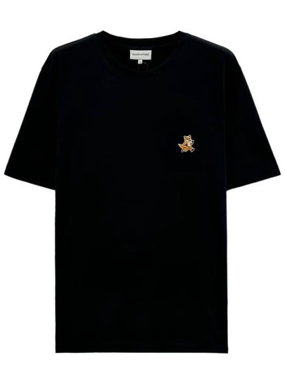 Speedy Fox Patch Comfort Short Sleeve T-Shirt Black - MAISON KITSUNE - BALAAN 2