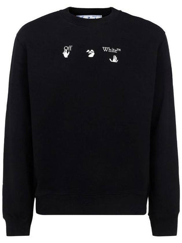 Logo World Peace Sweatshirt Black - OFF WHITE - BALAAN.