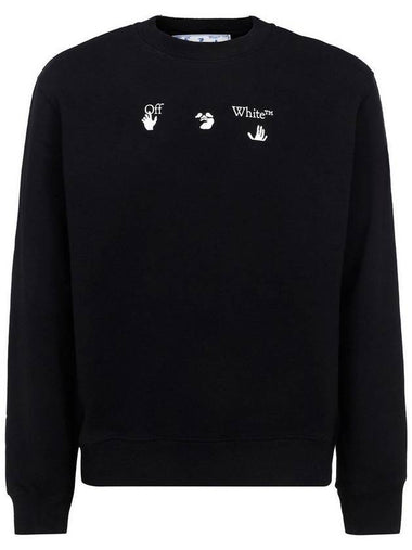 Logo World Peace Sweatshirt Black - OFF WHITE - BALAAN 1