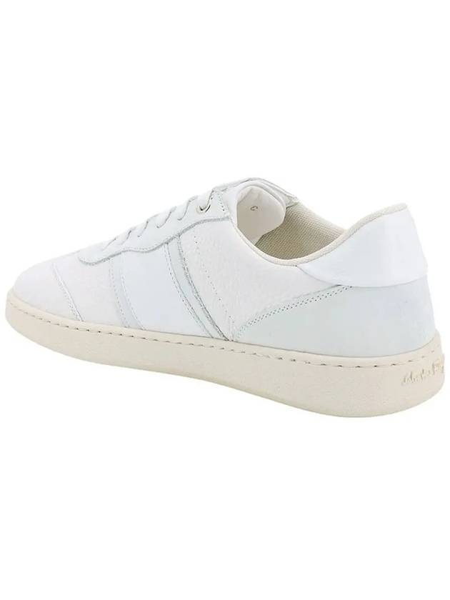 24FW ACHILLE logo leather sneakers white 0766117 - SALVATORE FERRAGAMO - BALAAN 3