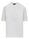 Embossed Logo Short Sleeve T-Shirt White - MONCLER - BALAAN 2