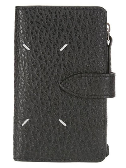 Iconic Stitch Leather Card Wallet Black - MAISON MARGIELA - BALAAN 2