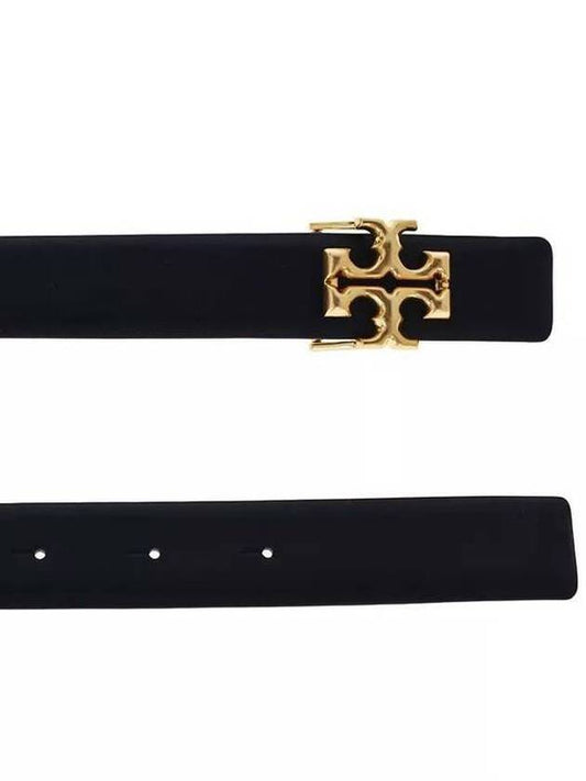 logo decorated buckle belt black - TORY BURCH - BALAAN 2