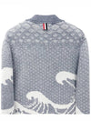 23FW wave pair cardigan MKC481A 055 - THOM BROWNE - BALAAN 6