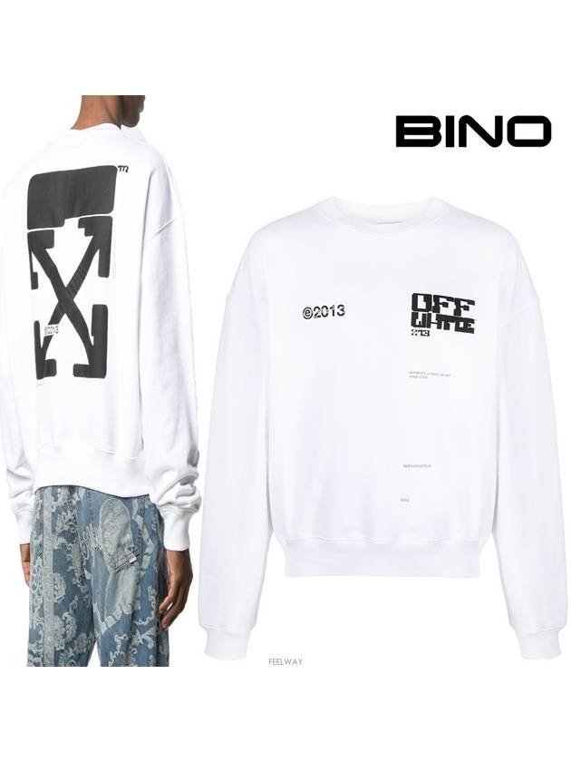 Tech Marker Sweatshirt White - OFF WHITE - BALAAN.