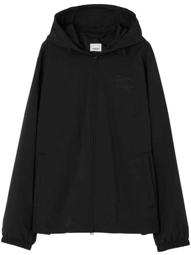 Oak Leaf Crest Windbreaker Black - BURBERRY - BALAAN 1