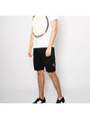 Men's Wappen Patch Pocket Bermuda Cargo Shorts Black - STONE ISLAND - BALAAN 9