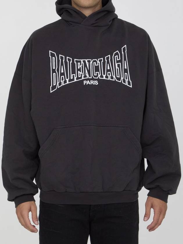 BALENCIAGA LARGE FIT HOODIE - BALENCIAGA - BALAAN 1