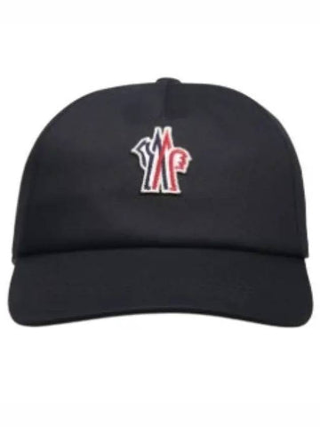 3B00003 04863 999 Grenoble Logo Patch Cap Hat - MONCLER - BALAAN 1