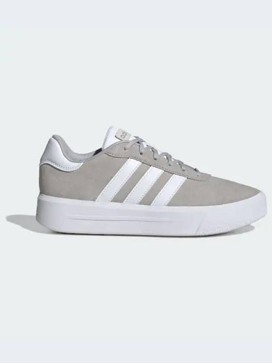 Court Platform Suede Low Top Sneakers Grey - ADIDAS - BALAAN 2