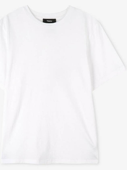 Women's Linear Short Sleeve T-Shirt White - THEORY - BALAAN 2