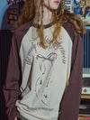 Cocktail Ribbon Raglan Long Sleeve Brown - CPGN STUDIO - BALAAN 2