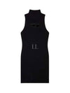 M-Onerva Logo Sleeveless Mini Dress Black - DIESEL - BALAAN 2