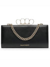 4-Ring Chain Clutch Bag Black - ALEXANDER MCQUEEN - BALAAN 2