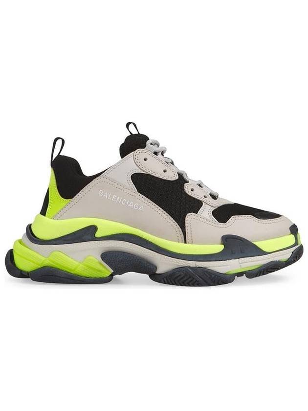 Triple S Low Top Sneakers Grey Yellow - BALENCIAGA - BALAAN 1