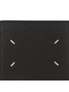 Stitched Bifold Leather Half Wallet Black - MAISON MARGIELA - BALAAN 7