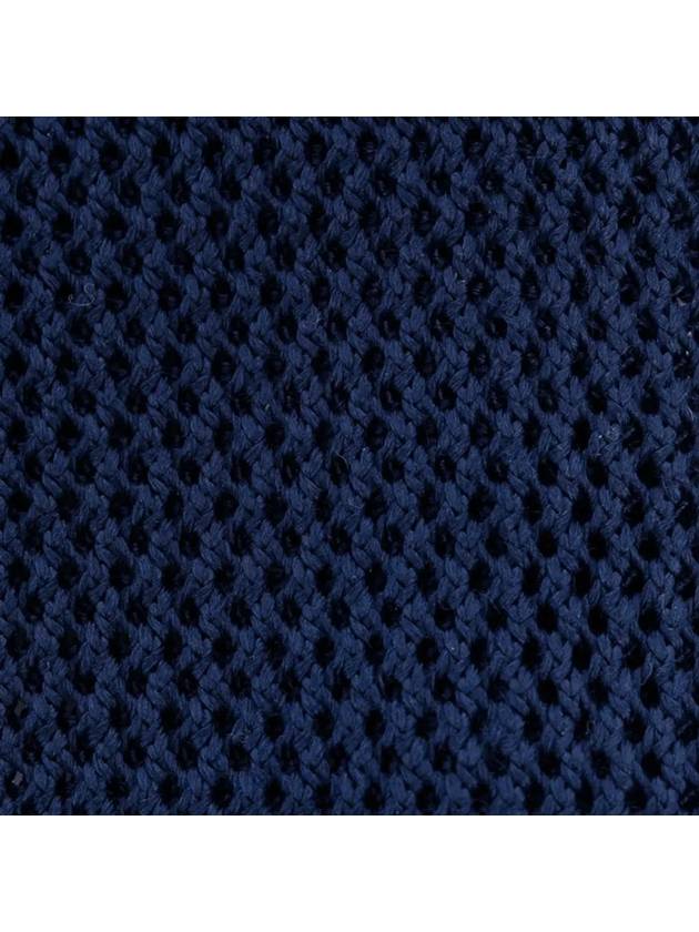 Hector Pointel Knit Silk Tie Navy - THOM BROWNE - BALAAN 5