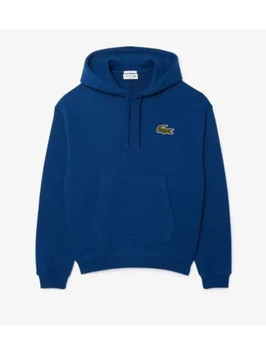 Boucle Big Croc Hooded Pullover Dark Blue - LACOSTE - BALAAN 1