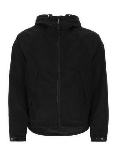 Men's Chrome-R Goggles Hooded Jacket Black - CP COMPANY - BALAAN 2