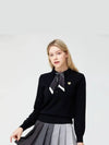 Golf Women s Solid Collar Knit Sweater Black - HENRY STUART - BALAAN 1