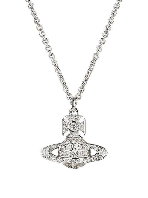 Carmella Bath Relief Pendant Necklace Platinum White - VIVIENNE WESTWOOD - BALAAN 2