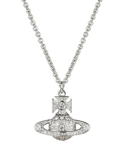 Carmella Bath Relief Pendant Necklace Platinum White - VIVIENNE WESTWOOD - BALAAN 2