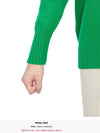 Crew Neck Lambswool Knit Top Green - DRUMOHR - BALAAN 9