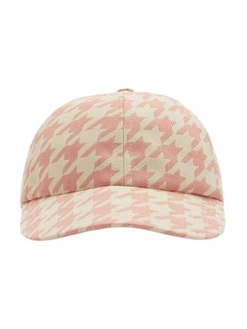 hat Houndstus baseball cap 8082632 houndstooth baseball - BURBERRY - BALAAN 1