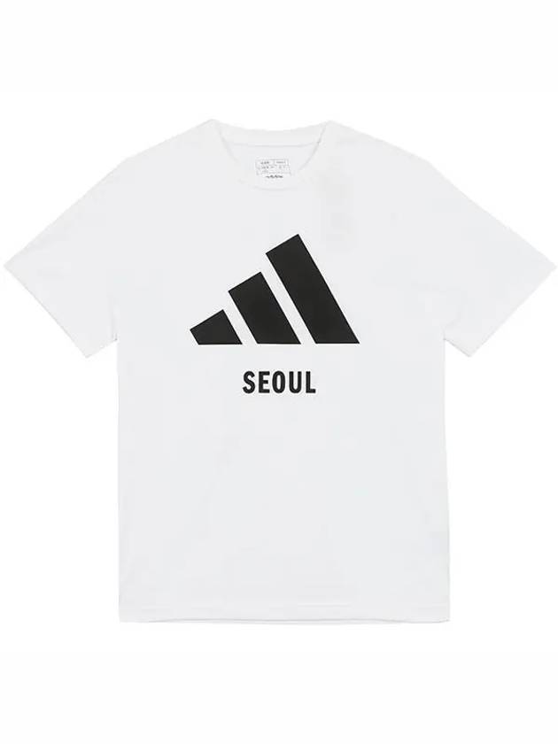 Seoul Short Sleeve T-Shirt White - ADIDAS - BALAAN 3