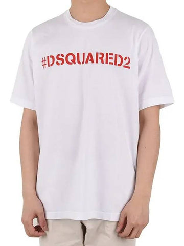 Logo printing short sleeve t-shirt S74GD0535 - DSQUARED2 - BALAAN 1