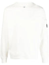 Cotton Fleece Sweatshirt White - CP COMPANY - BALAAN 1