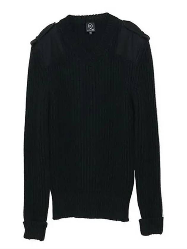 Black wool Vneck knit RX965 - ALEXANDER MCQUEEN - BALAAN 4