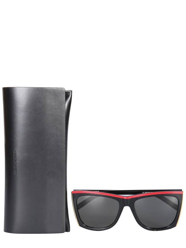 Eyewear SL539 001 Paloma Sunglasses Red Black - SAINT LAURENT - BALAAN 3