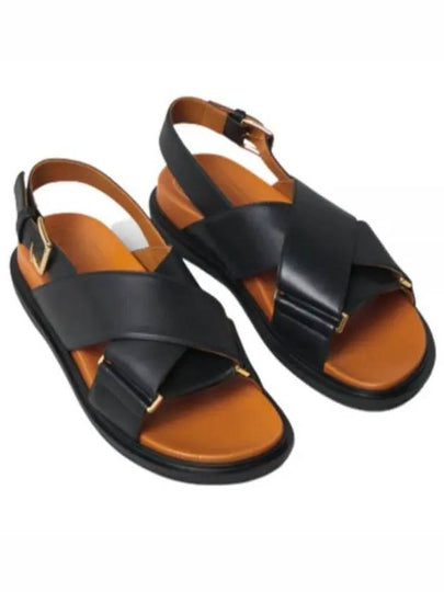 Fussbet Cross Sandals Black - MARNI - BALAAN 2