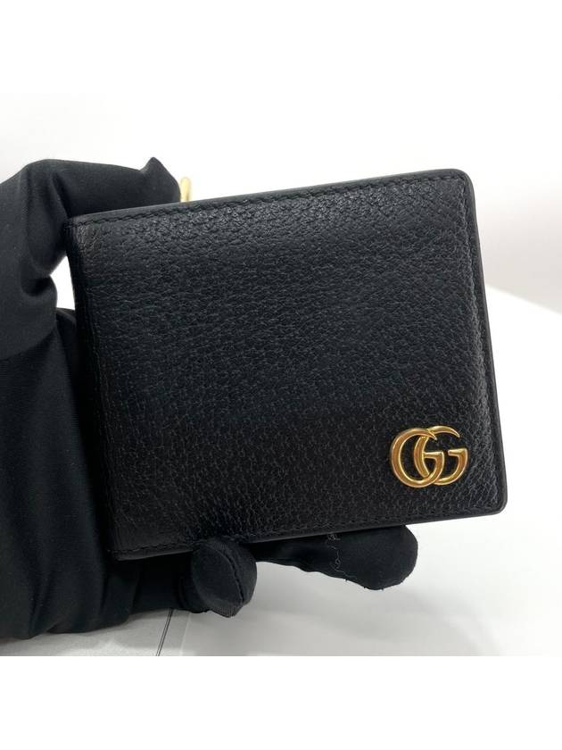 Marmont GG half wallet black 428726 - GUCCI - BALAAN 4