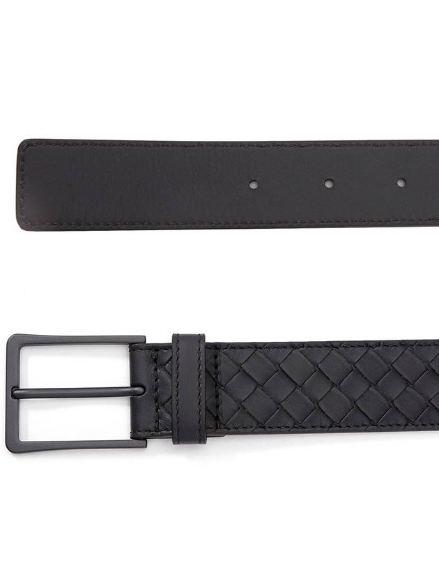 Intrecciato Belt Dark Brown - BOTTEGA VENETA - BALAAN 3