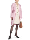 Totem Belt Virgin Wool Single Coat Pink - MAX MARA - BALAAN 5