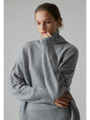 Wool Straight Line Turtleneck Grey - LETTUCE - BALAAN 1