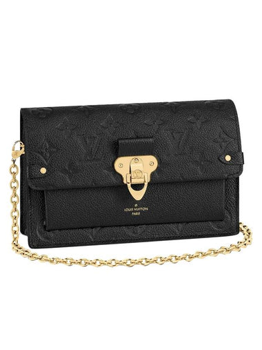 Vavin Chain Monogram Empreinte Shoulder Bag Black - LOUIS VUITTON - BALAAN 1