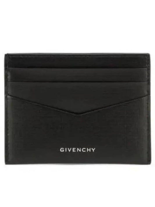 Leather Logo Card Wallet Black - GIVENCHY - BALAAN 2