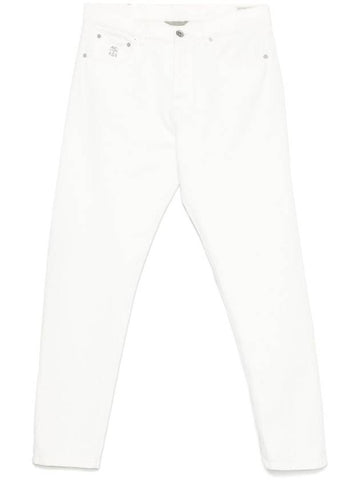 Brunello Cucinelli Jeans White - BRUNELLO CUCINELLI - BALAAN 1