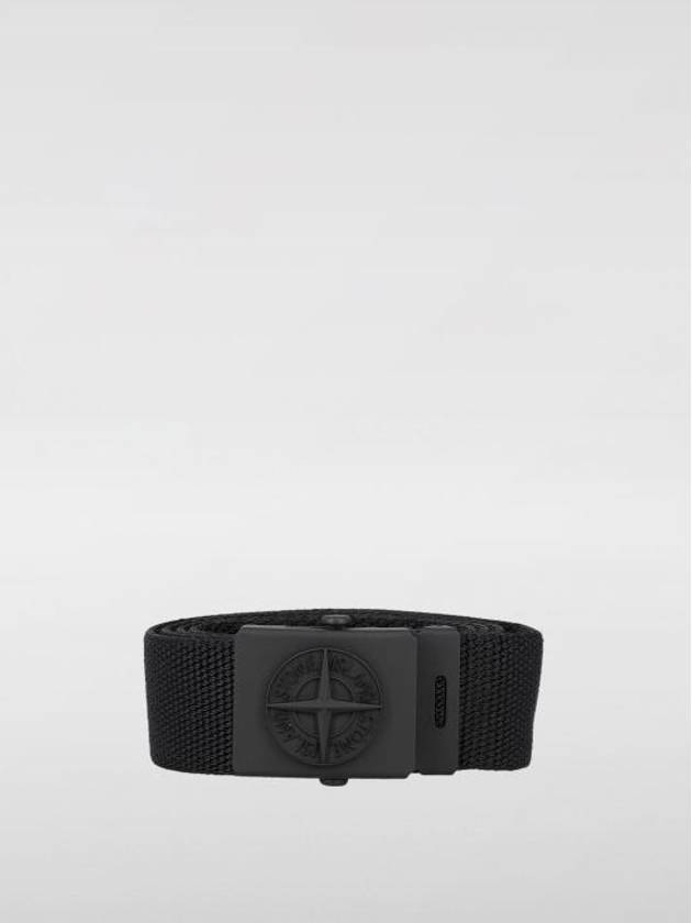 Kids Compass Buckle Belt Black - STONE ISLAND - BALAAN 1