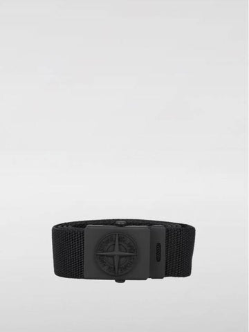 Kids Compass Buckle Belt Black - STONE ISLAND - BALAAN 1