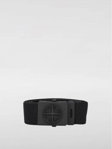 Kids Compass Buckle Belt Black - STONE ISLAND - BALAAN 1